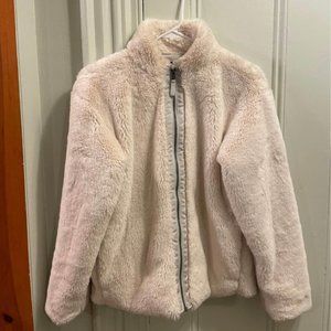 Patagonia Off White / Cream warm and fuzzy zip up jacket